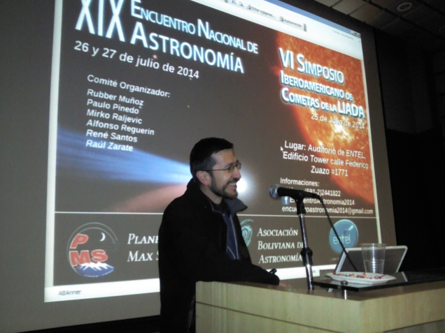 Lic. Mirko Raljevic (ABA y Planetario Dr. Max Schreier)